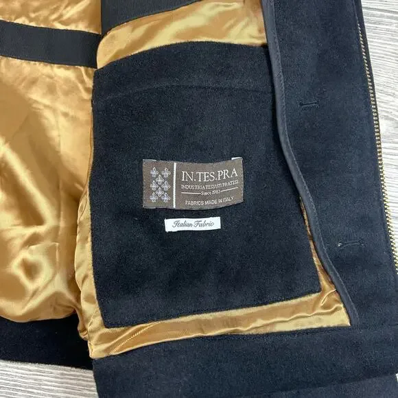 NN07 No Nationality Black Jacket NWT Large Gold Zipper $550 Premium Menswear